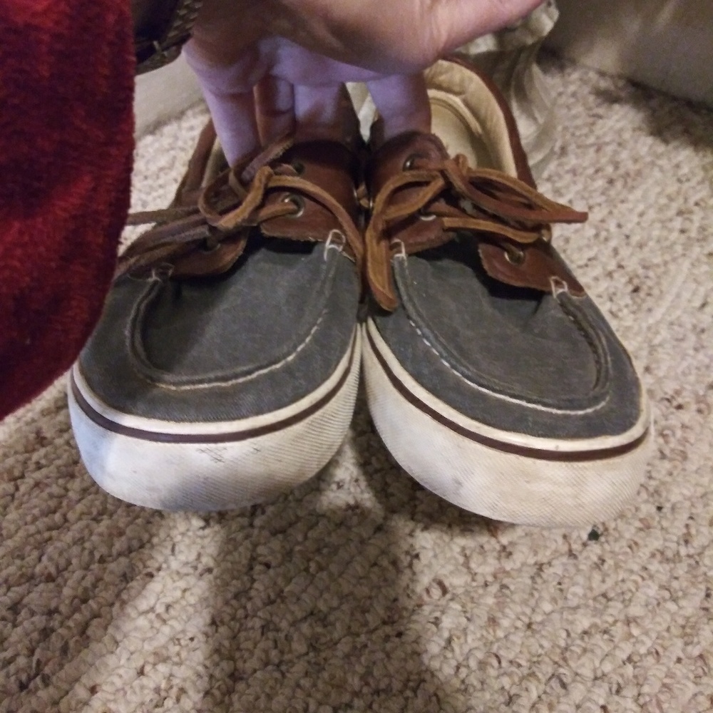 3/$18 Croft & Barrow Canvas & Leather Preppy/Coastal Deck Shoes - Picture 4 of 6